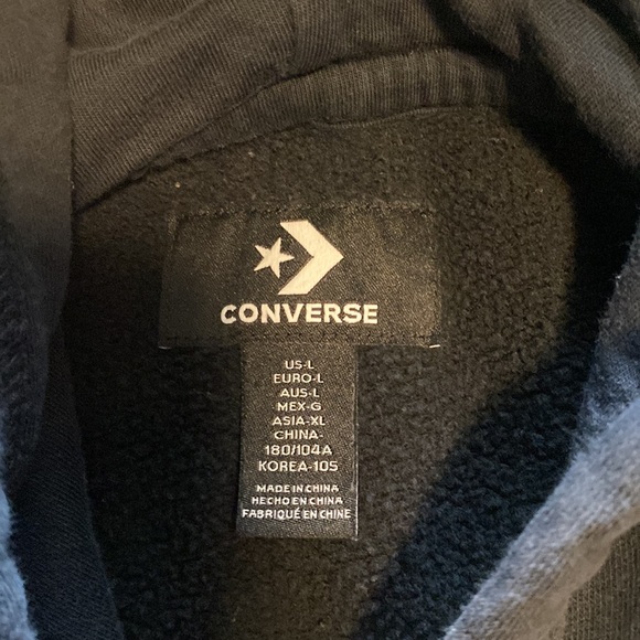 Black converse hoodie - Picture 3 of 7